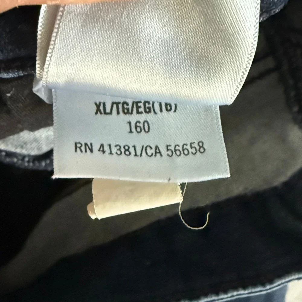 Polo Ralph Lauren Girls Skinny Jeans Dark Wash Blue Denim XL 16 RN 41381